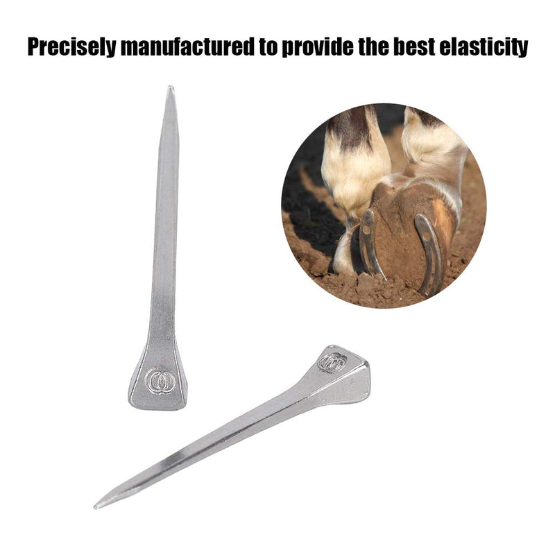 250Pcs 4.8CM Steel E4 Horseshoe Nail Horseshoe Nails Horse Tool Equipment Accessories for Stained Glass & Horse Race - BeesActive Australia