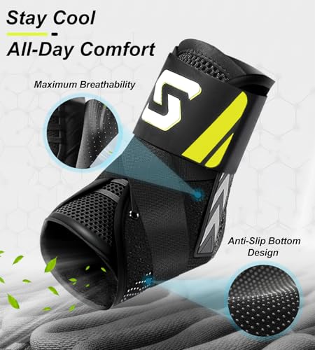 Ankle Brace for Men Women, Sports Sprain Support, Large, 1 Plate L(Ankle:13"-14") Support Plate of 1