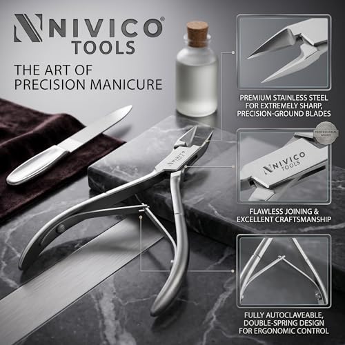 Premium Corner Nipper – Surgical Stainless Steel Ingrown Toenail Clipper & Podiatry Trimmer – Heavy-Duty Angled Blade Cutter for Thick Nails & Pain Relief