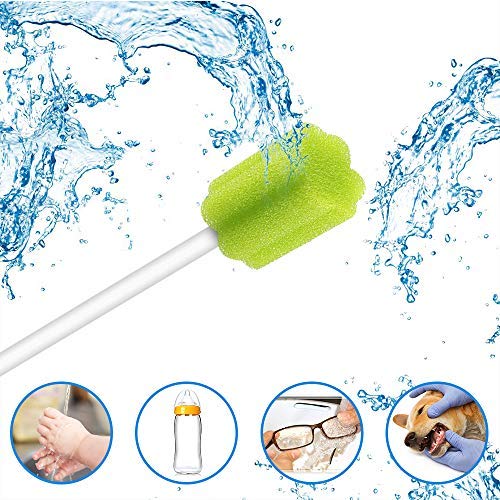 250PCS Disposable Oral Swabs,Sterile Dental Sponge for Mouth & Gum Cleaning 250 Pack