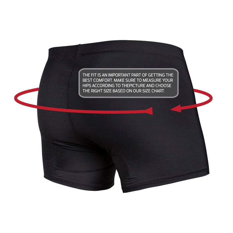 lobloo Men’s Athletic Protection Underwear Supporter, Padded with Compression, XS-XL X-Small-X-Large Black - BeesActive Australia