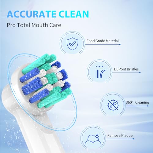 NEDIFON Replacement Toothbrush Heads Compatible with Oral-B Electric Toothbrush, 16 Pack Individually Sealed Electric Toothbrush Refills for Pro 1000/3000/5000/7000/8000/9600 1 Count (Pack of 16)