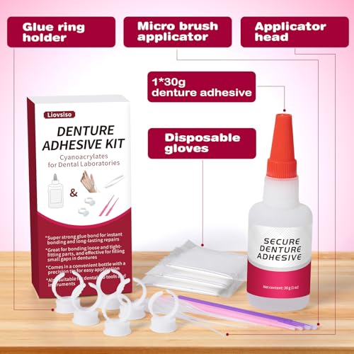 Dental Lab Instant Bonding Dental Glue, Gel (1oz), Quick Adhesive, Experience a Secure Bond that Lasts from Days to Weeks
