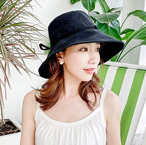 Women's Hat, UV Protection, 100% UV Protection, UV Hat, Cute, Small Face Effects, Sunshade, Foldable, Wide Brim, Bicycle, No Flying, Summer, Spring, Side Ribbon - BeesActive Australia