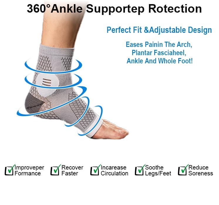 2 Pairs Mixed Colors Neuropathy Socks For Women & MenÔºåNano Neuropathy SocksÔºåDiabetic Open Toe Foot Sleeves Elastic SockÔºåCompression SocksÔºåSleep Socks Large