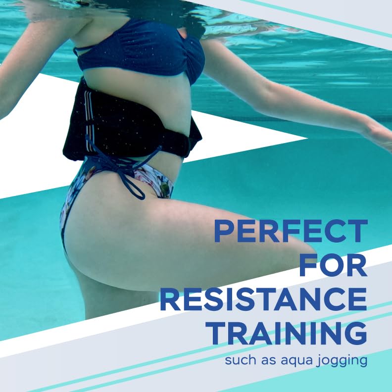 Sunlite Sports AquaFitness Deluxe Flotation Swimming Belt - Water Aerobics Equipment for Pool, Low-Impact Workout Performance XL Deluxe with Buckle