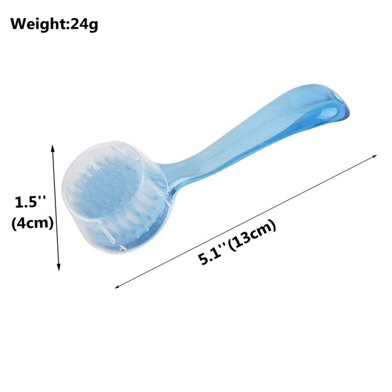 Hedgehog Bathing Brush, 3 Pack Small Pets Round Head Cleaning Bath Brush with Lid Super Soft Cleansing Brush Massage Comb for Hedgehog Small Animal Grooming Tool (3 Pack(Blue+Pink+Purple)) 3 Pack(Blue+Pink+Purple) - BeesActive Australia