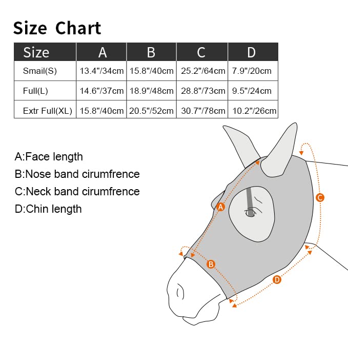 Super Comfort Horse Fly Mask Elasticity Fly Mask with Ears UV Protection for Horse(XL,Purple) purple XL - BeesActive Australia