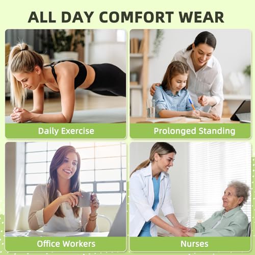 15-20mmHg Compression Pantyhose Stockings for Women & Men, 2 Pairs