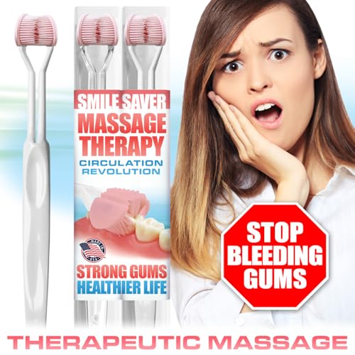 SMILE SAVER 360° Therapeutic Gum Massage for Bleeding Gums, Sensitivity, TMJ & Bruxism – Smile Anti-Aging: Spa Treatment for Your Smile – Morning Massage for Healthy Gums - Made in America