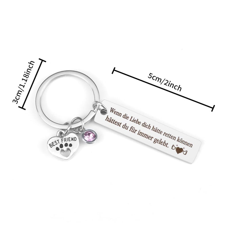 Pet Loss Gifts Keychain Dog Cat Pet Memorial Gifts for Dogs Cats Remembrance Gifts Bereavement Gifts for Loss of Pet Cat Dog Loss Sympathy Gift - BeesActive Australia