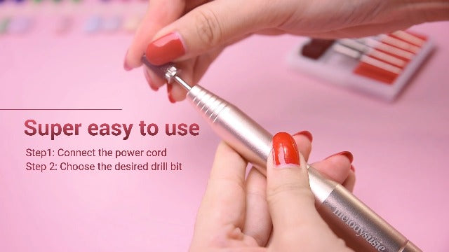 MelodySusie USB Nail Drill PC120I for Gentle Nail Prep A-gold