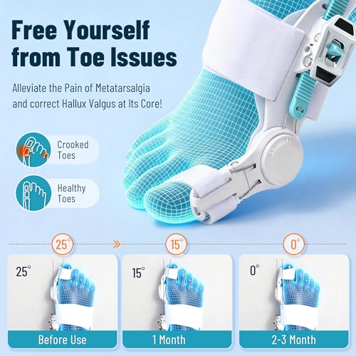 Upgraded Bunion Corrector for Women & Men,Bunion Splint Suitable for Left/Right Feet Bunion Relief，Orthopedic Brace for Pain Relief & Toe Alignment – Fits Feet Day & Night Wear(1PCS)
