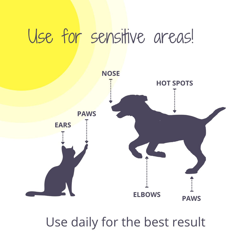 SPF 30 Sun Protection Balm For Pets 100 ML in Tin | Moisturising Sunscreen For Dogs And Cat Non-Toxic Formula Horse Nose Balm Sun Cream | Dog Sun Protection SPF 30
