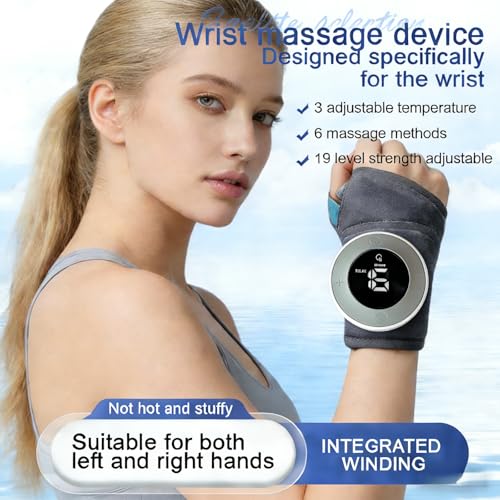 Cordless Wrist Heating Pad Massager for Arthritis and Carpal Tunnel Relief