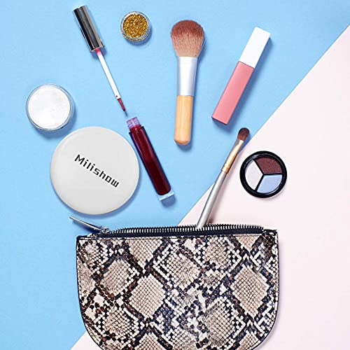 Compact Mirror with LED Light,1x/10x Magnifying Rechargeable Mirror,3.5in, Dimmable Travel Mirror for Purse,Pocket,Handheld 2-Sided Makeup Mirror Pink+white