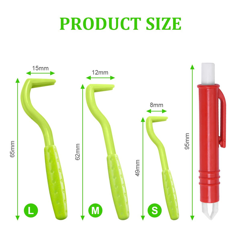 Adiwo tick remover set, set of 6 tick lifters, includes 5 tick hooks and 1 tick tweezers, tick tweezers, tick protection for dogs, cats and humans - BeesActive Australia