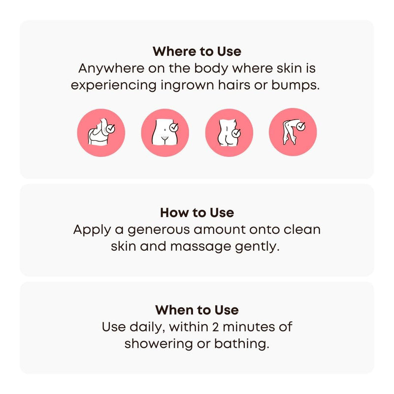 Bushbalm Ingrown Hair Oil - Helps Prevent and Repair Skin from Ingrown Hairs, Razor Burn & Underarm Bumps - Soothe Skin from Post Shave Itchiness, Irritation and Redness, 30 ml - Watermelon Sugar Oil - BeesActive Australia