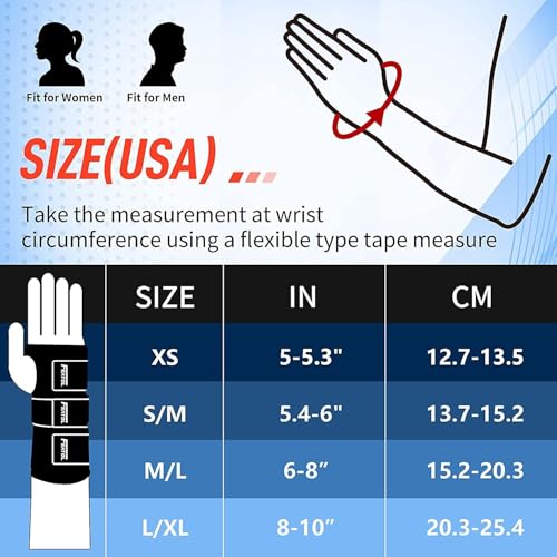 FEATOL Wrist Brace Left Hand, Small/Medium Ankle Brace for Sprained Ankle Small