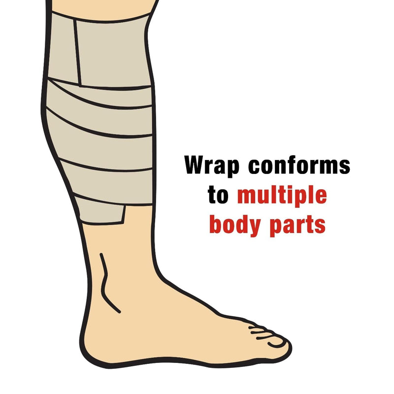 ACE 2" Self-Adhering Elastic Bandage Wrap, White