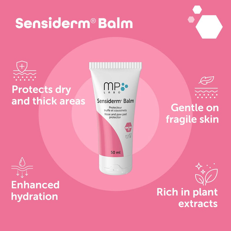 MP Labo Sensiderm® Balm 50 ml - Nose and Paw Pad Protector - Dogs and Cats - Fragrance-Free