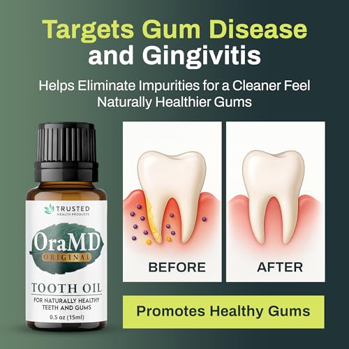 OraMD 4-in-1 Original Tooth Oil - Gum Disease Gingivitis Treatment (1 Pack) 1 Pack