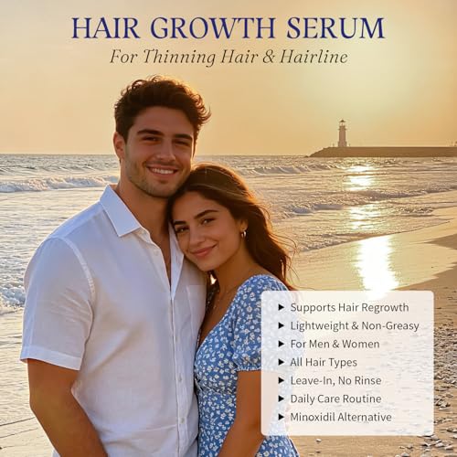 GHK-Cu Copper Peptide Hair Growth Serum for Thinning Hair, Men & Women