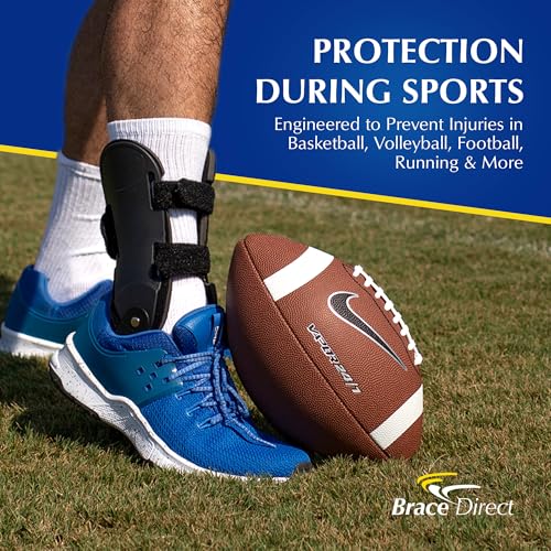 Brace Direct Semi-Rigid Active Ankle Brace for Sports, Sprains & Athletes Left Ankle - Left - XS