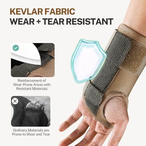 Carpal Tunnel Wrist Brace for Work with Splint, Right Hand, L/XL