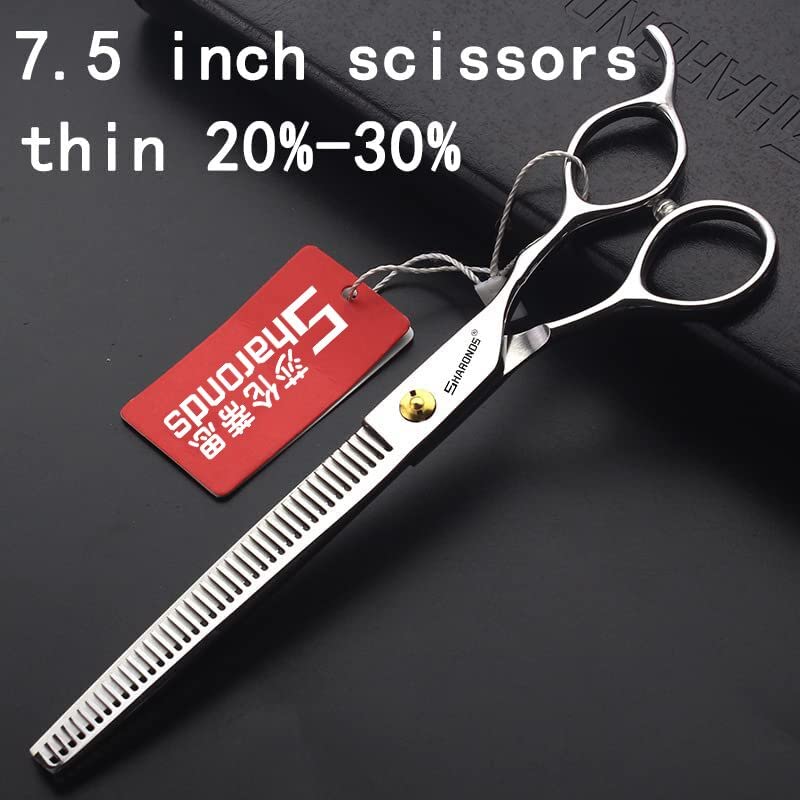 SHARONDS 7.5 Inch Stainless Steel Professional Barber Scissors Hair Thinning Scissors Hairdresser or Home Hairdresser Variant/Hybrid (7.5 inch-2pc) 7.5 Inch-2pc