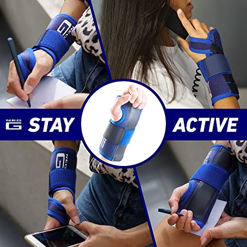 Neo-G Stabilized Carpal Tunnel Wrist Brace - Tendonitis Wrist Brace - For Arthritis, Tendonitis, Joint Pain, Sprains - Adjustable Compression - Left Hand - Class 1 Medical Device