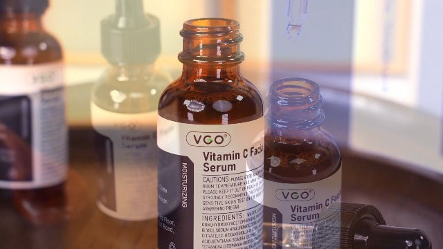 VGO Vitamin C Serum for Face, Vit C Anti Aging Serum with Hyaluronic Acid & Vitamina E, Deep Hydration Facial Care for All Skin Types, 2.02oz / 60ml 2.02 Fl Oz (Pack of 1)