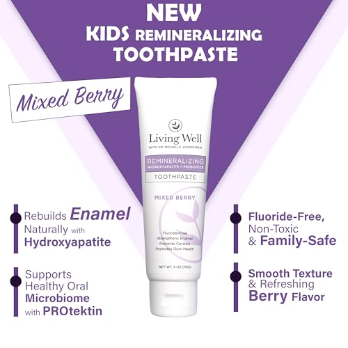 Kids Oral Care Bundle, Fluoride-Free Hydroxyapatite Toothpaste & Mouthwash