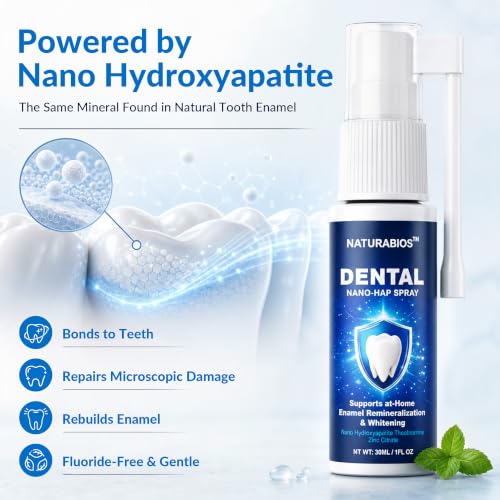 Nano Hydroxyapatite Tooth Spray - Enamel Repair & Cavity Protection 1 Ounce (Pack of 2)