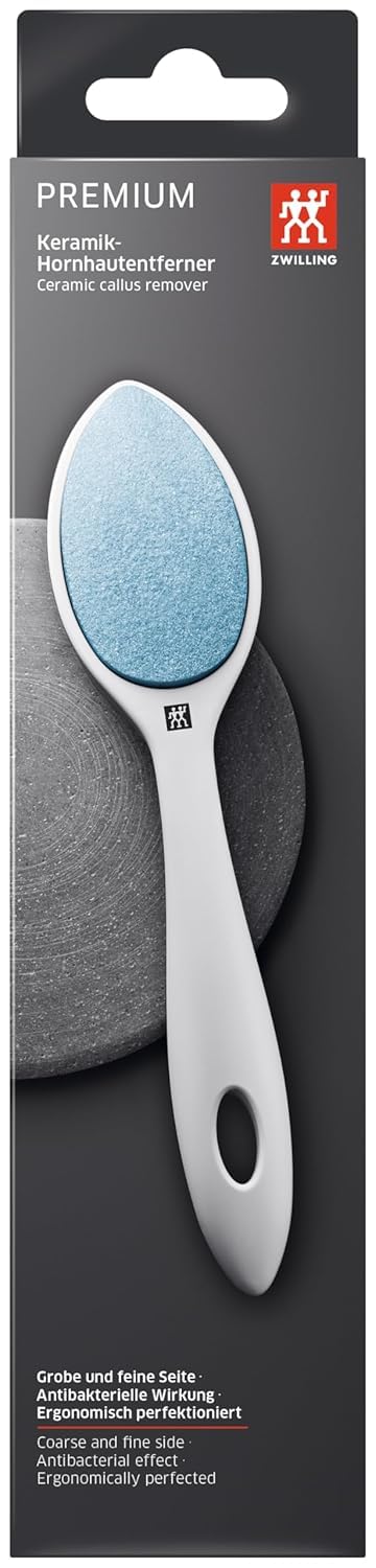 ZWILLING TWINOX Callus Remover, Premium Callus Plane Callus Rasp, Ceramic Stone, White - BeesActive Australia