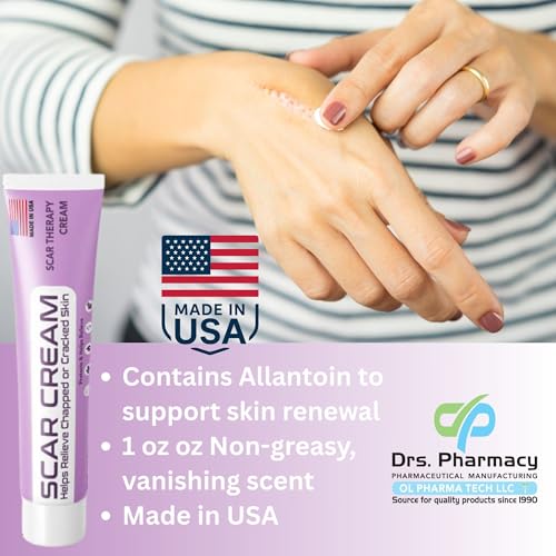 Scar Cream – Helps Reduce Appearance of Old & New Scars – 1 oz, Made in USA