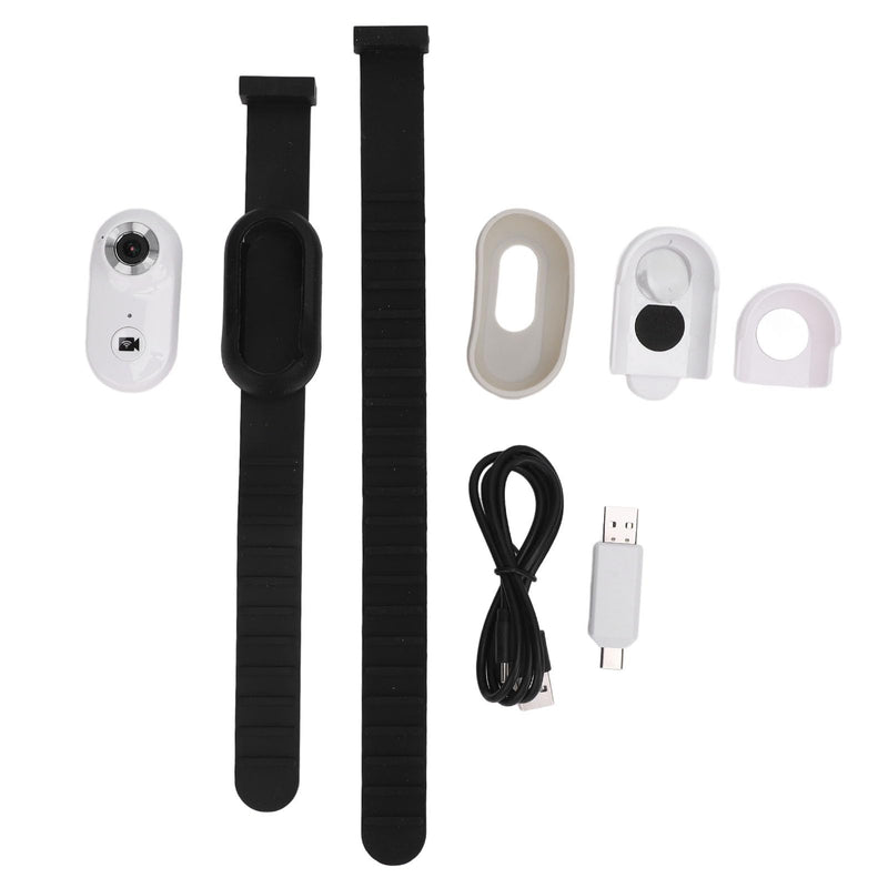Zerodis Cat Collar Camera Mini Body Camera 120 Degree Wide Angle HD Image Video Recording Dog Tracking Magnetic Collar Camera for Indoor Outdoor Riding (#11) - BeesActive Australia