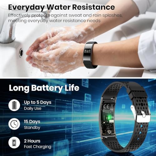 Fitness Tracker Smart Watch,Activity Tracker for Workout Running, Black