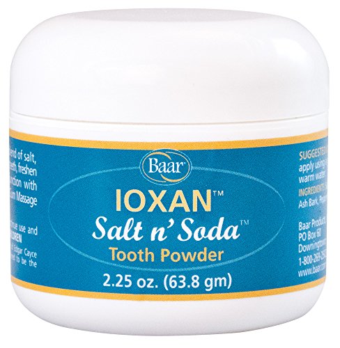 Baar Salt N' Soda Toothpowder 2.25 oz. & Ioxan Gum Massage Oral Care 4 oz. Bundle