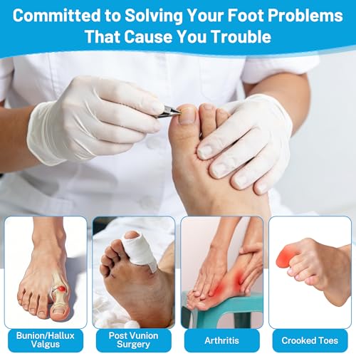 Hallux Valgus Corrector for Men and Women - Bunion Correction Splint with Adjustable Straps, Big Toe Straightener for Pain Relief, Day & Night Use, Soft Polyester Fabric, 1 Pair (Black)