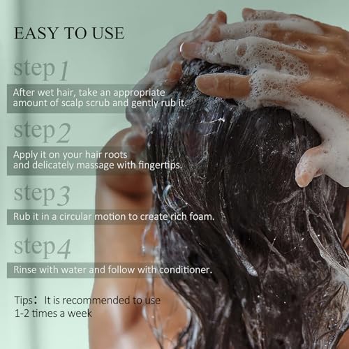 VOERUY Rosemary Scalp Exfoliator Scrub 10.6oz/300g +Rosemary & Tea Tree Scalp Treatment 120ML