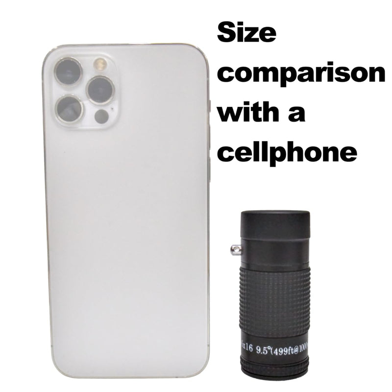 Close-up Monocular Designed for Low Vision Users who are Visually Impaired. Mini-Sized Magnifying Monoculars for Short Distance Viewing (6X16mm-WhiteStyle) 6X16mm
