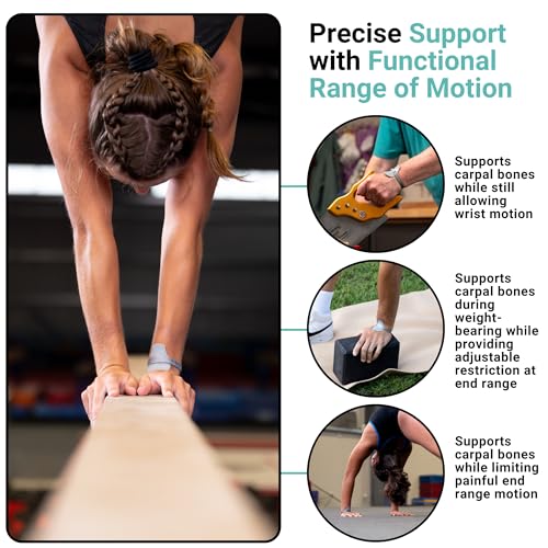 Wristable® Wrist Brace - Versatile Wrist Support Ideal for Pain with Weight-bearing Activities - Adjustable & Comfortable Fit Without Restrition - Ultimate Support and Protection Left-Hand Medium
