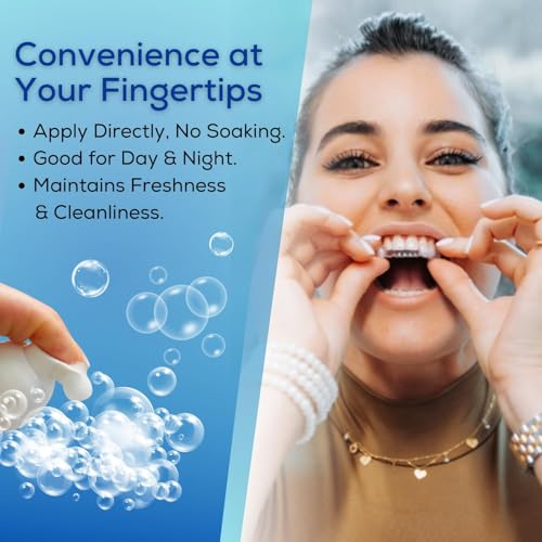 Cleaning Bundle- Retainer Cleaning Foam & Cleaning Crystals for Aligners, Retainers, Night Guards, & Dentures - Deep Cleaning, Whitening, Cavity Defense-Gentle and Efficient Formula