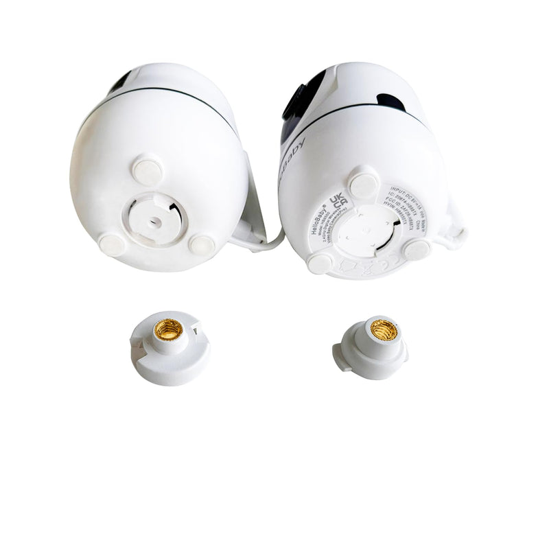 iTODOS Baby Monitor Mount Compatible with HelloBaby HB65/HB66/HB248,ANMEATE SM935E Baby Monitor Camera, Versatile Twist Mount without Tools or Wall Damage -White White - BeesActive Australia