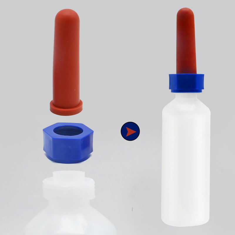 500ml Calf Milk Bottle (Long Nipple 1 Pack), Animal Bottle Feeder Tool, Milk Bottles Feeders Set for Calf Sheep Cow, Ideal for Farms Ranches Household Livestock - BeesActive Australia