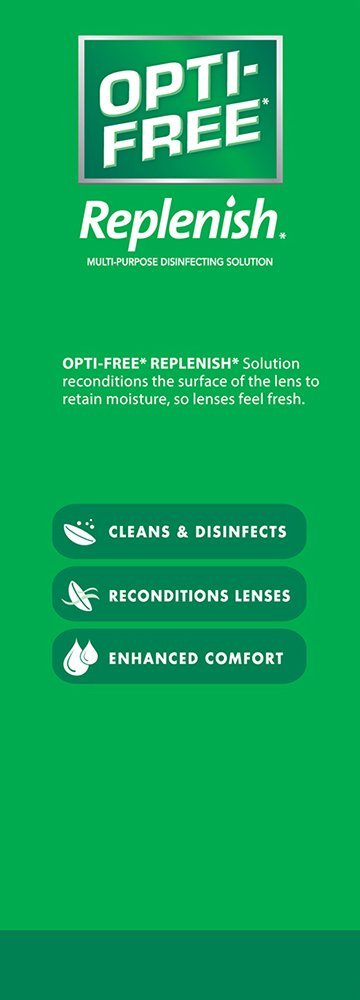 Opti-Free Replenish Multi-Purpose Disinfecting Solution With Lens Case, 10 Fl Oz Transparent 10 Fl Oz (Pack of 1) - BeesActive Australia
