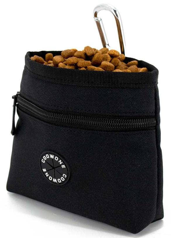 COOWONE Dog Training Treat Pouch Hands-Free Dog Training Pouches Treats Bags, Treat Tote, Magnetic Closure, Pocket Sized Dog Treat Pouch Black - BeesActive Australia