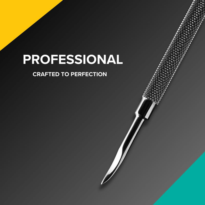 Rui Smiths Pro Cuticle Pusher with 2 Ends - Stainless Steel Manicure Tool - Style 106 - BeesActive Australia