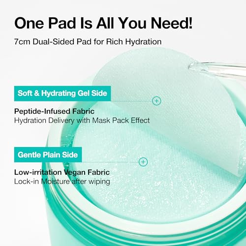 Anua PDRN 100 Hyaluronic Acid Toner Pad, 6.1 fl oz, 60 Count
